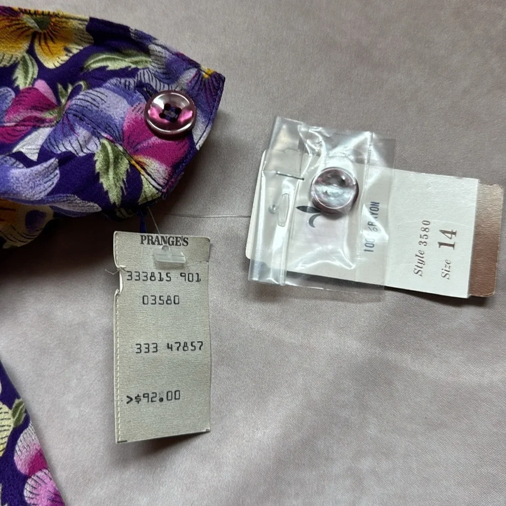 VTG Herman Geist Floral Maxi Skirt NWT Prairie Peasant Boho Cottagecore Women 14 - Picture 7 of 9
